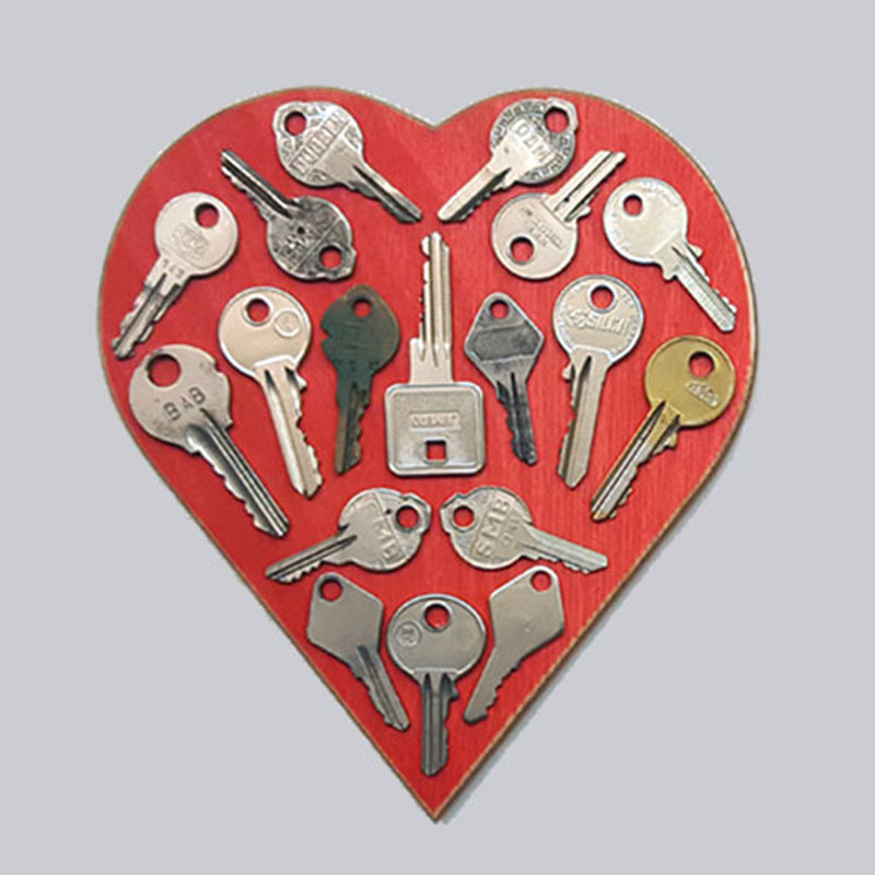 Love Keys - Deko-Herz Recycling + Upcycling = nachhaltige Designer-Möbel + Accessoires aus Leipzig