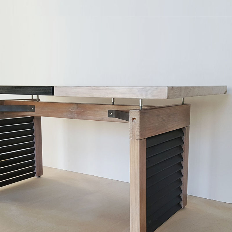 Screen - Tisch schwarz weiß Recycling & Upcycling Möbel