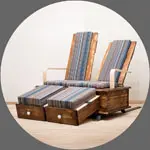 Beach - Zweisitzer Liegestuhl Recycling & Upcycling Möbel aus Leipzig