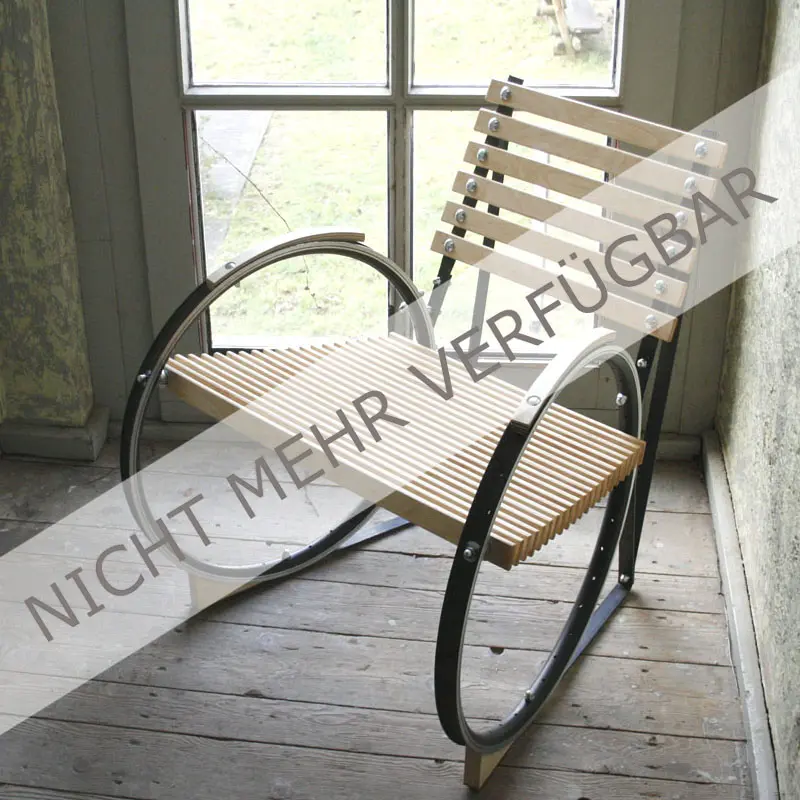 Bicycle Rim Chair - Fahrradfelgen-Stuhl Recycling & Upcycling = nachhaltige Designer-Möbel aus Leipzig