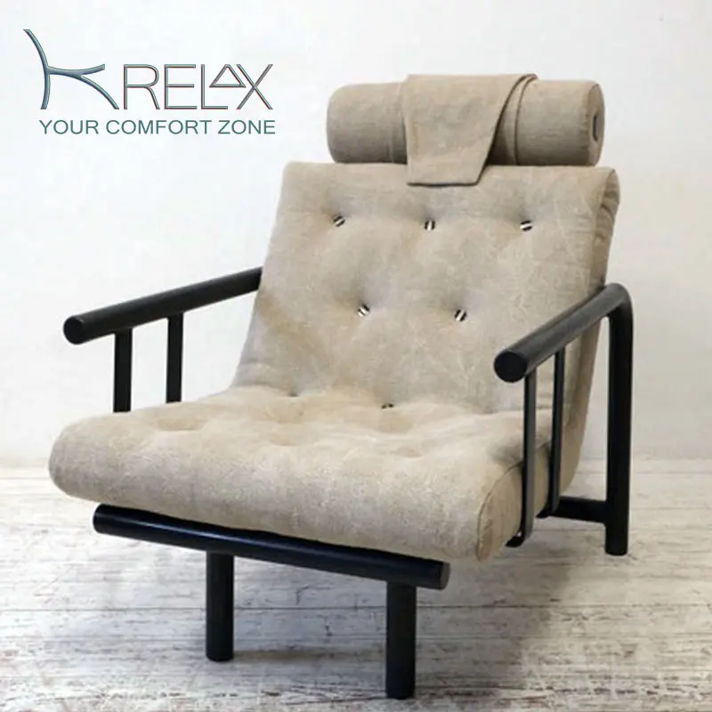 Krelax III - Stahlsessel Bio-Leinen Sessel TK-Designs nachhaltige Designer-Möbel aus Leipzig