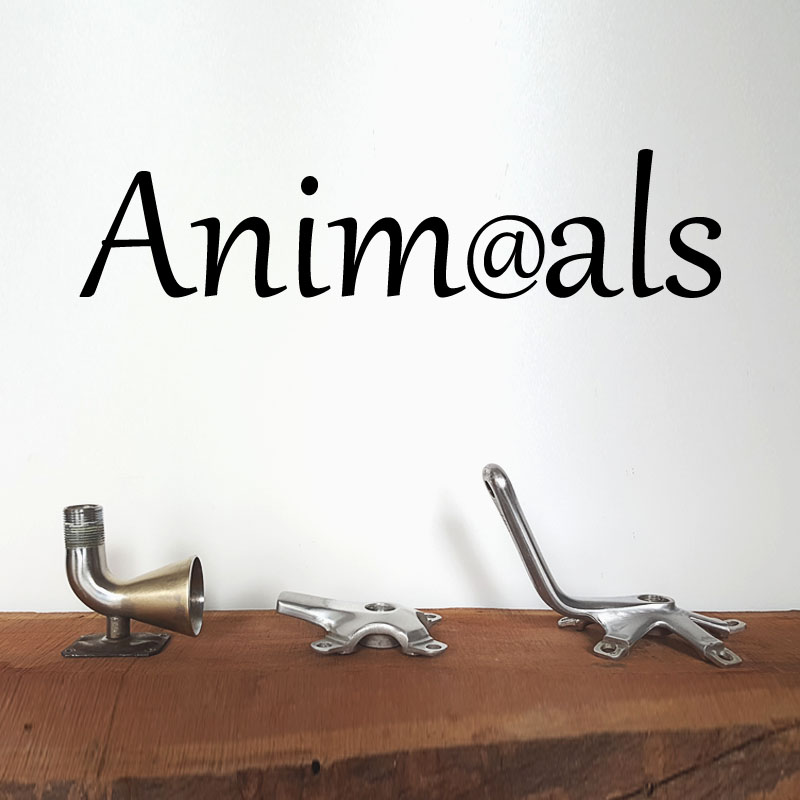 Anim@als- einzigartige Kerzenständer aus Eisen-Altmaterial Recycling + Upcycling = nachhaltige Designer-Möbel + Accessoires aus Leipzig